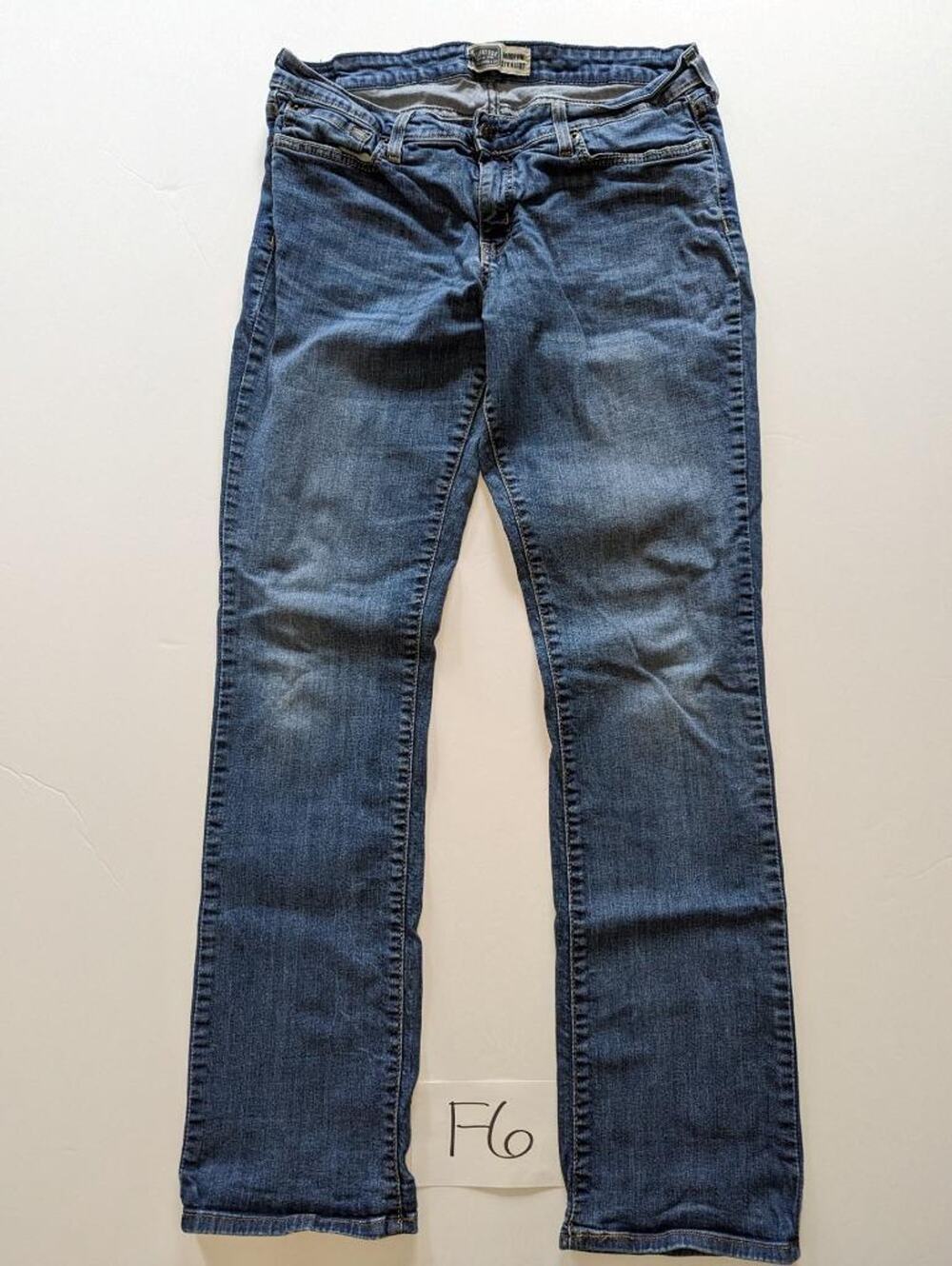 Levi's Blue Jeans Size 16 L/C Straight Stretch -0323F06